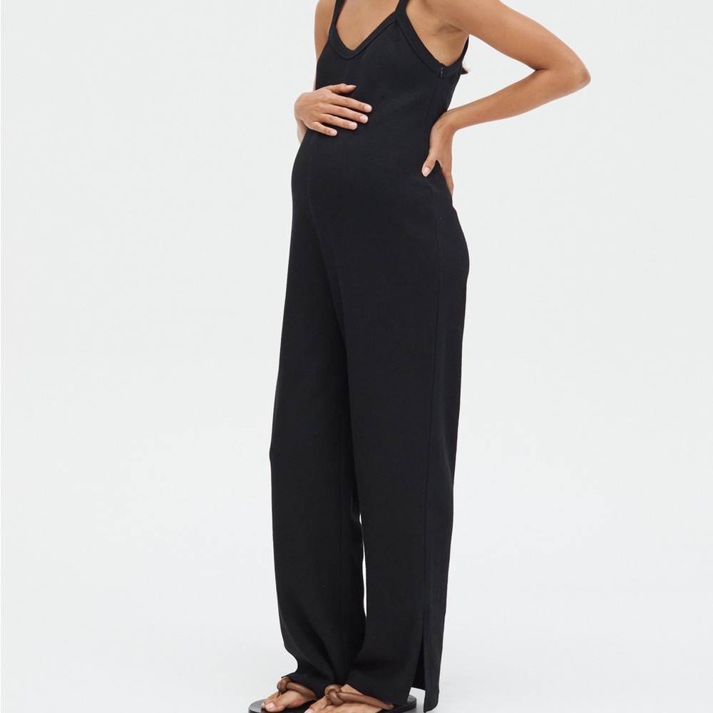 Hayman Rib Jumpsuit Black